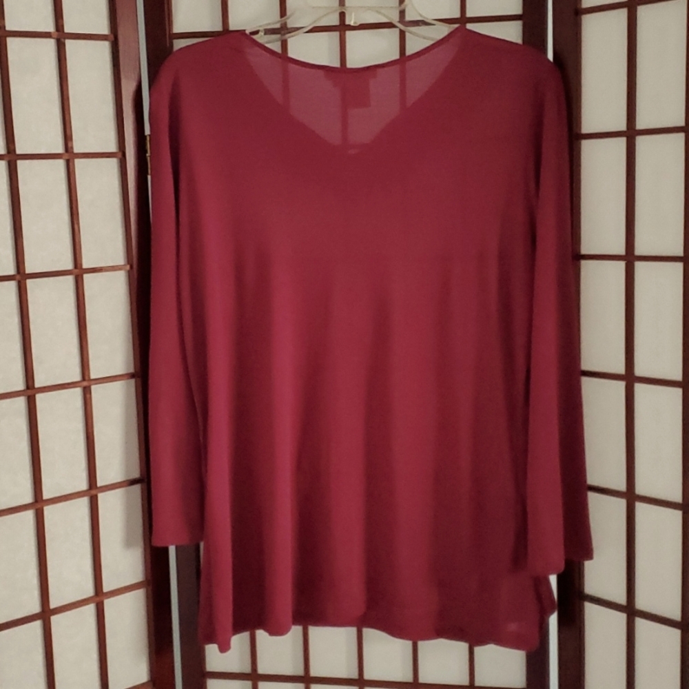 EUC WinterSilks 3/4 sleeve modal t-shirt - Picture 5 of 5